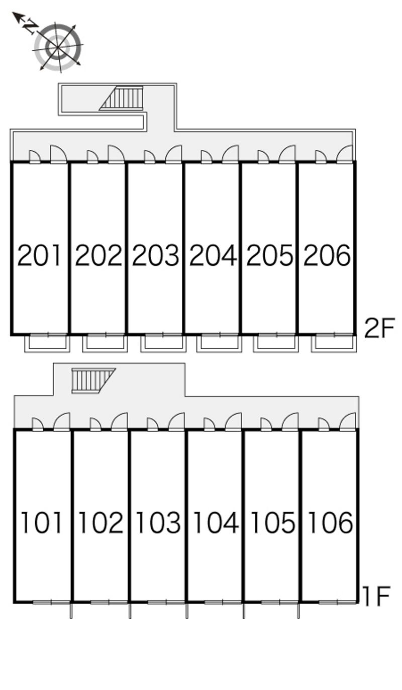 レオパレスさち 間取配置図