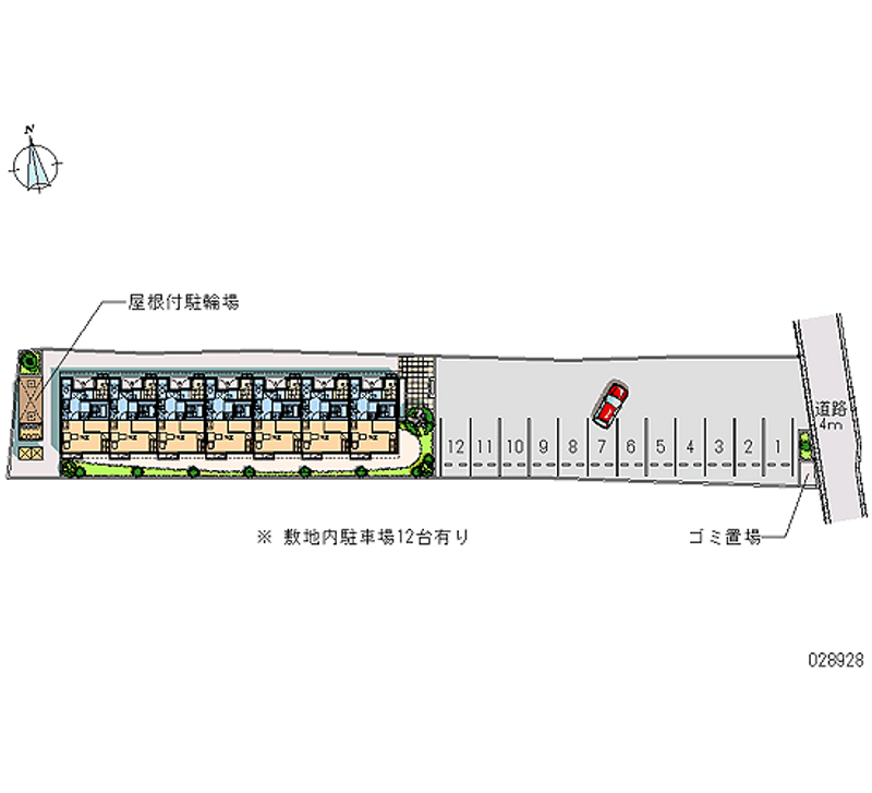 レオパレスくらち 月極駐車場