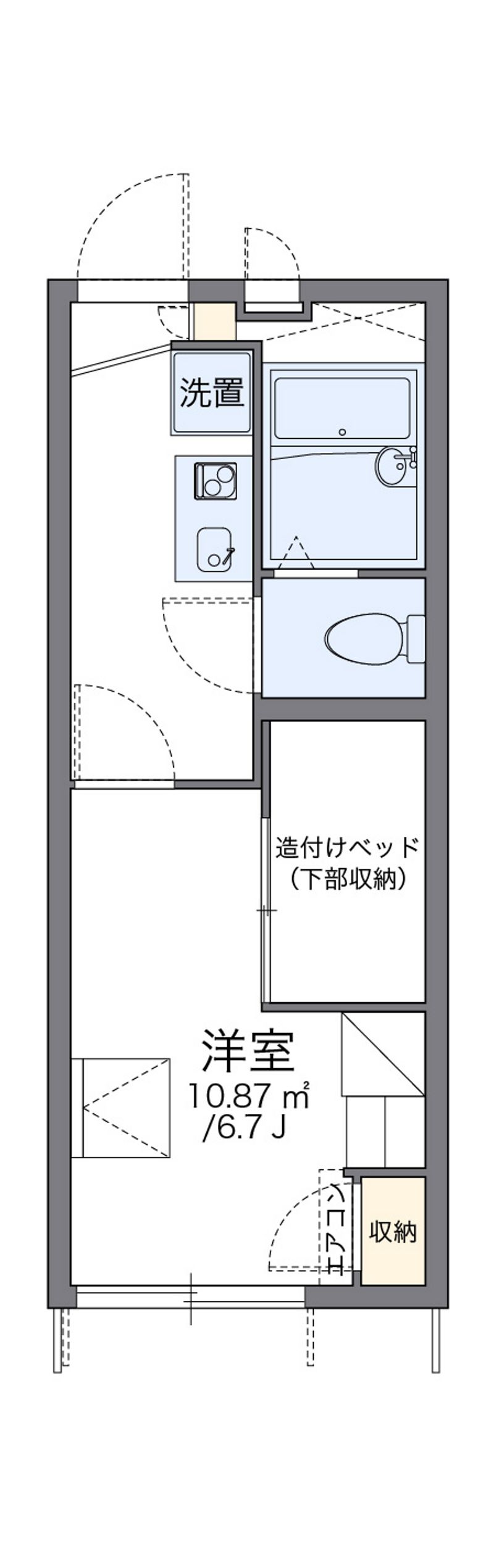 レオパレス堀田 間取図