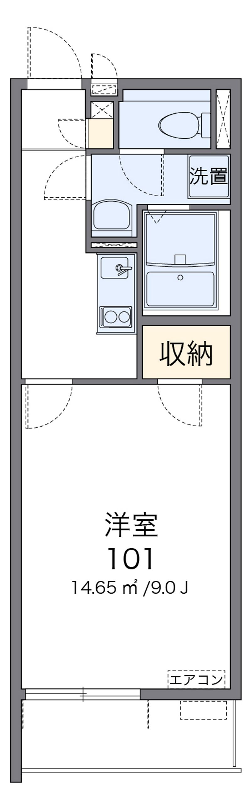 クレイノグローリアⅣ 間取図