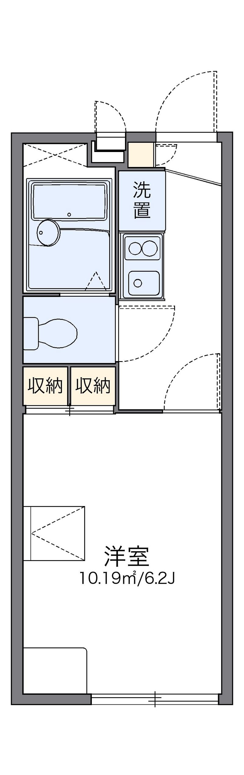 レオパレスクレスト 間取図