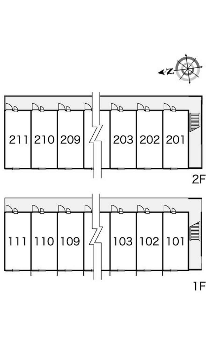 レオパレスＦｉｎｅ 間取配置図