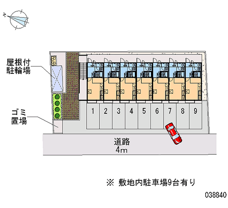 レオパレス日の出 月極駐車場