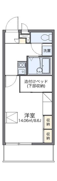 レオパレスアコンティオス 間取り図