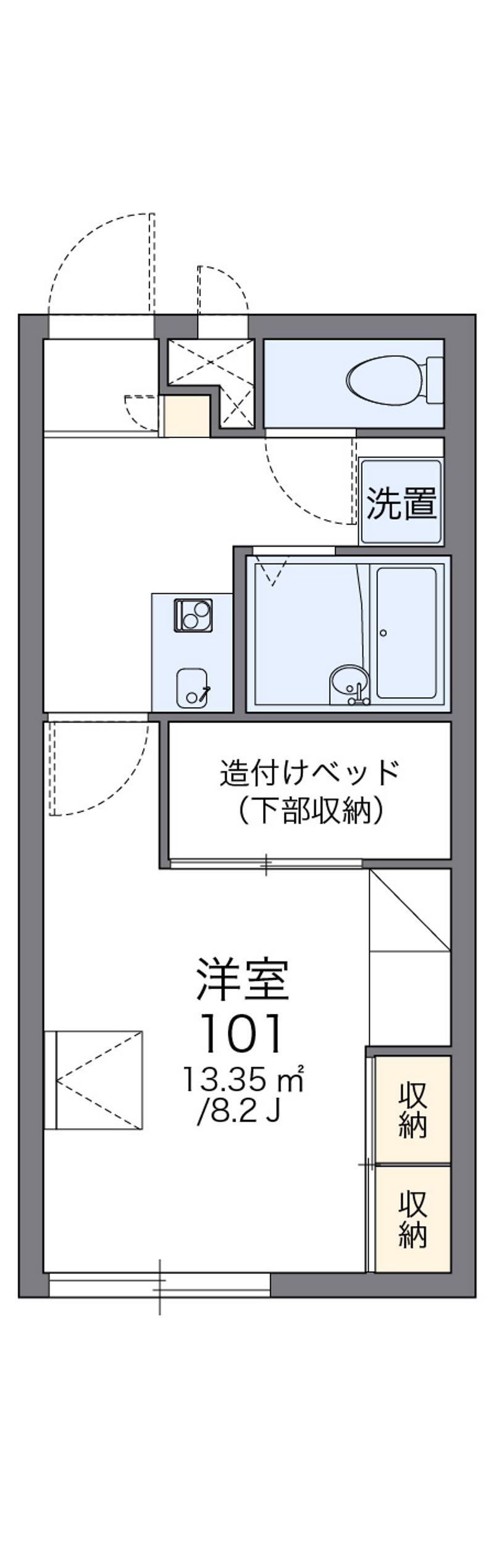 レオパレスＮａｇｏ 間取図