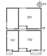 クレイノＮＨⅢ 間取り配置図