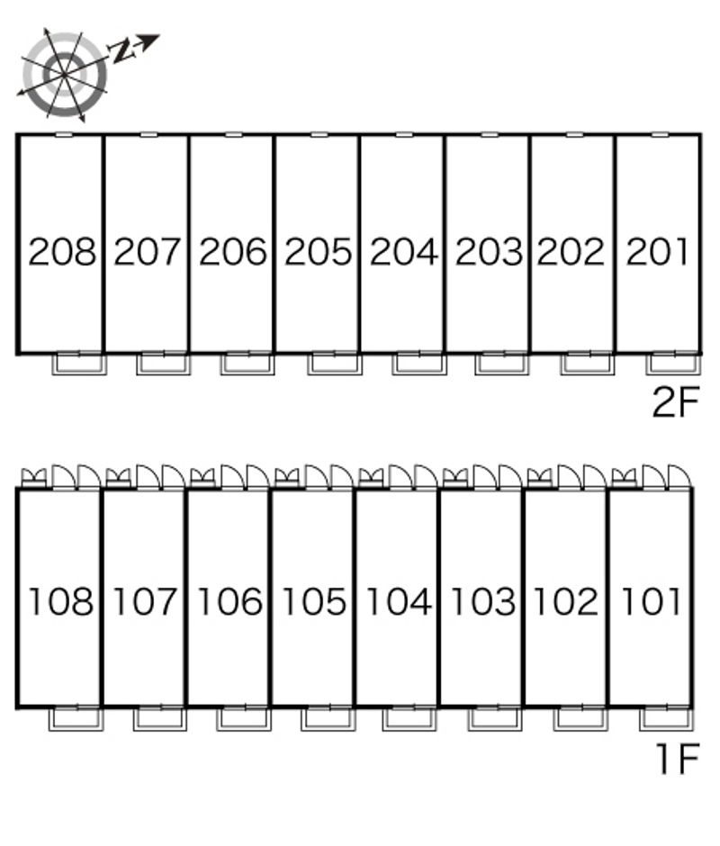レオパレスウィング 間取り配置図