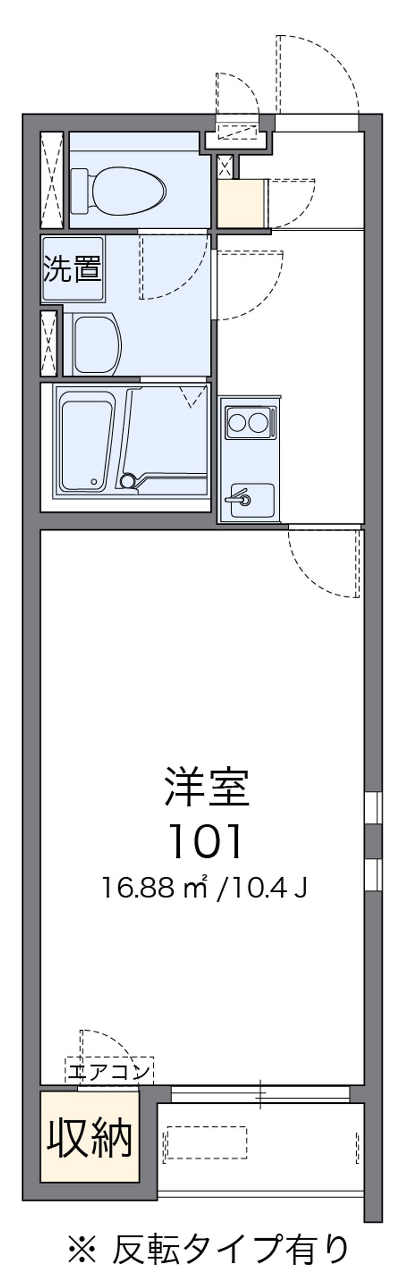 クレイノ巌根Ⅱ 間取図