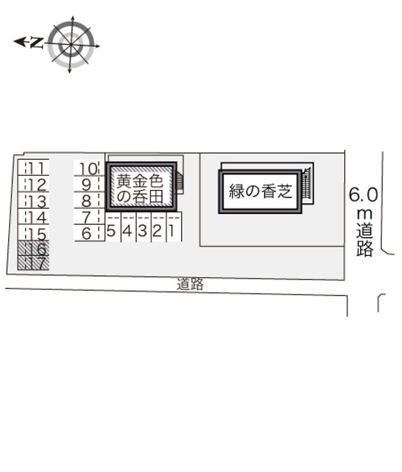 レオパレス黄金色の呑田 配置図