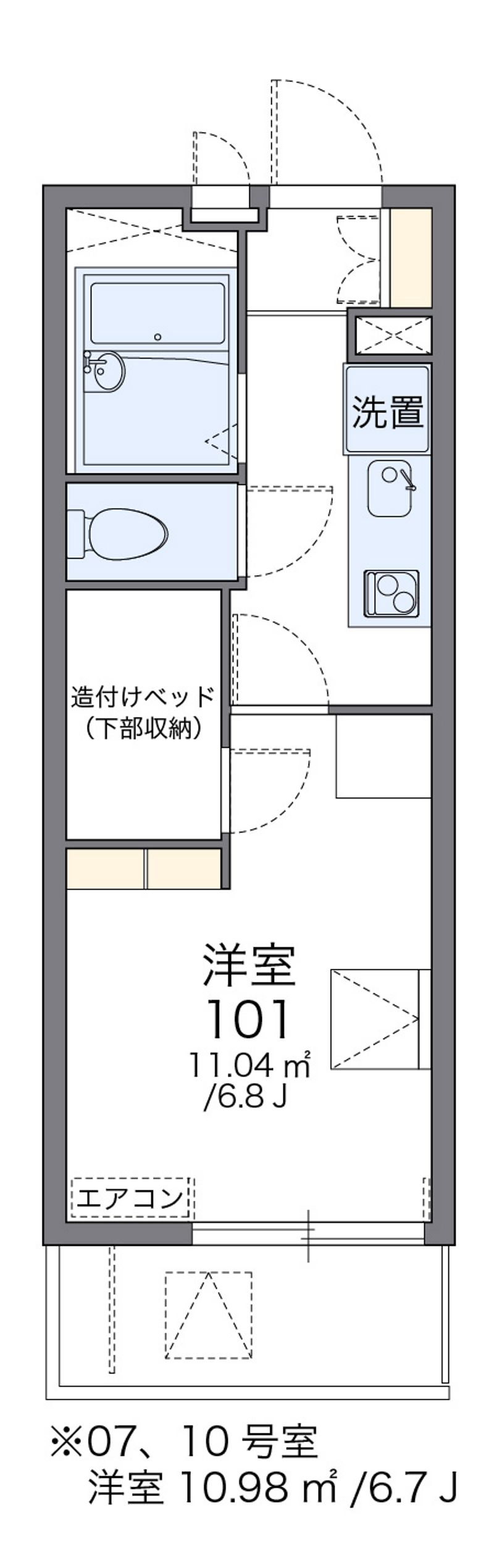 レオパレスソフィア　壱番館 間取図