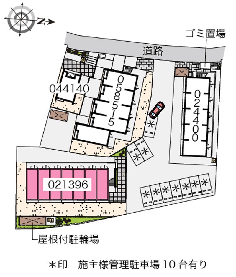 レオパレス椎の実 配置図