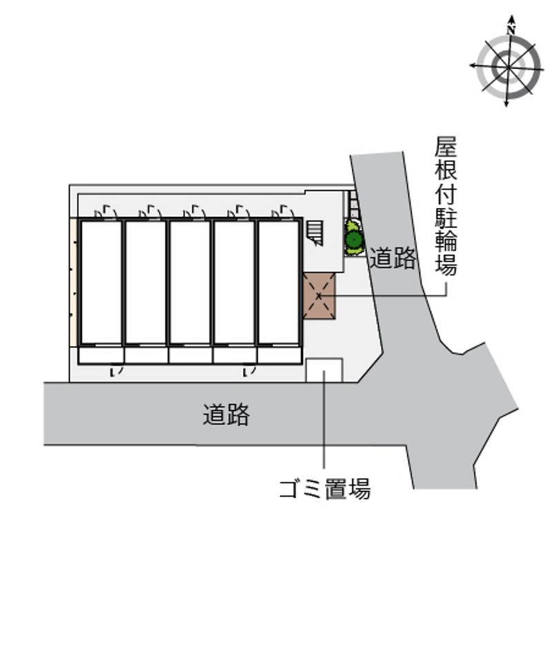 レオパレスメゾン　ド　玉川Ⅱ 配置図