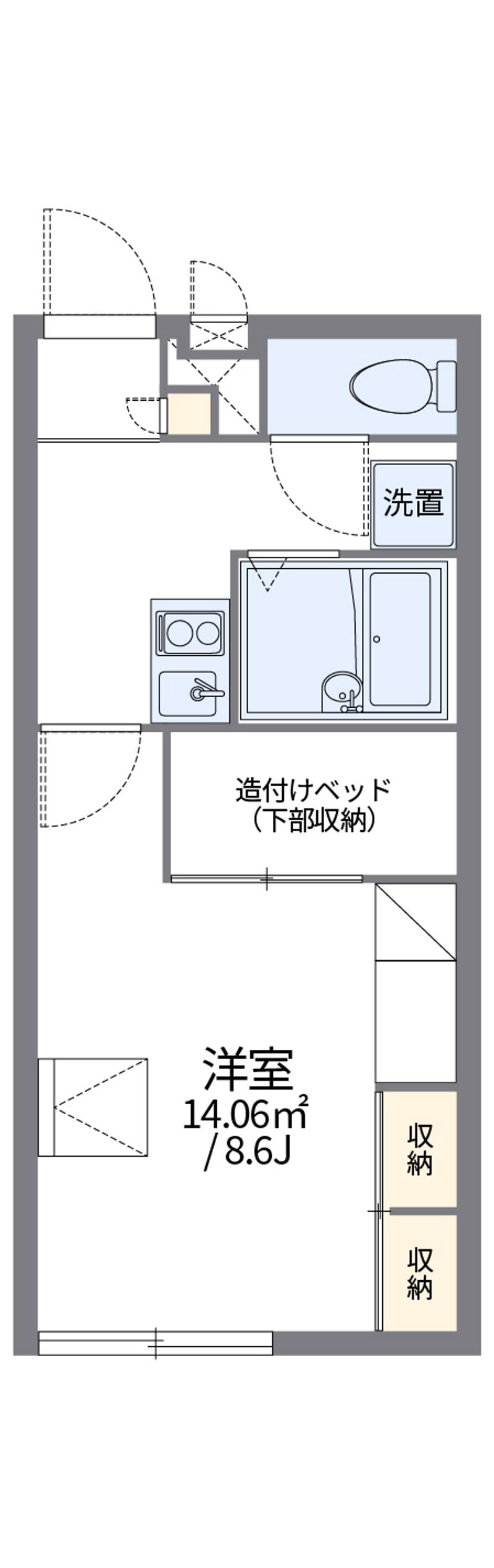 レオパレスＩＫＡＲＵＧＡ　２３ 間取図