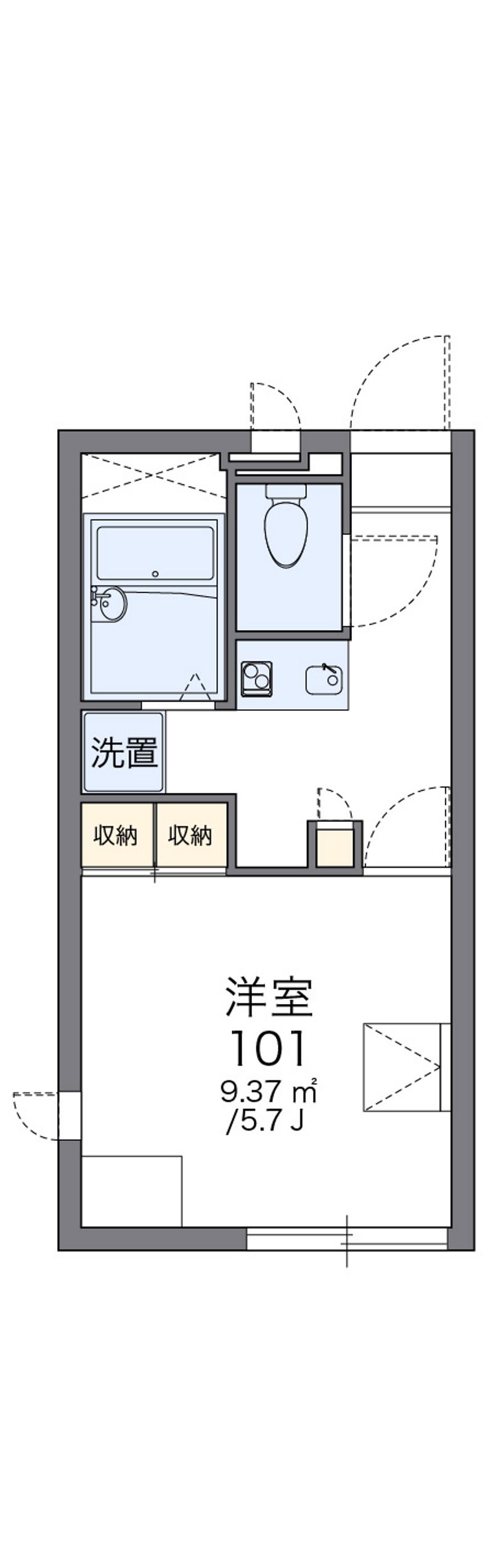 レオパレス北青木 間取図
