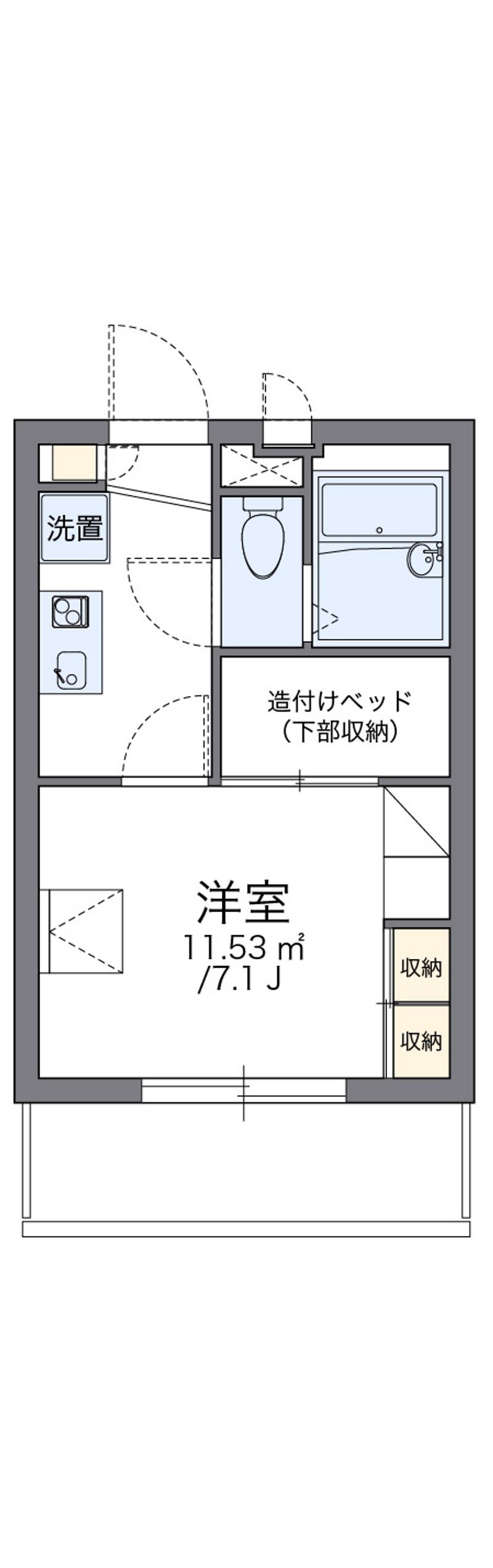 レオパレスＹＯＳＨＩＮＯ 間取図