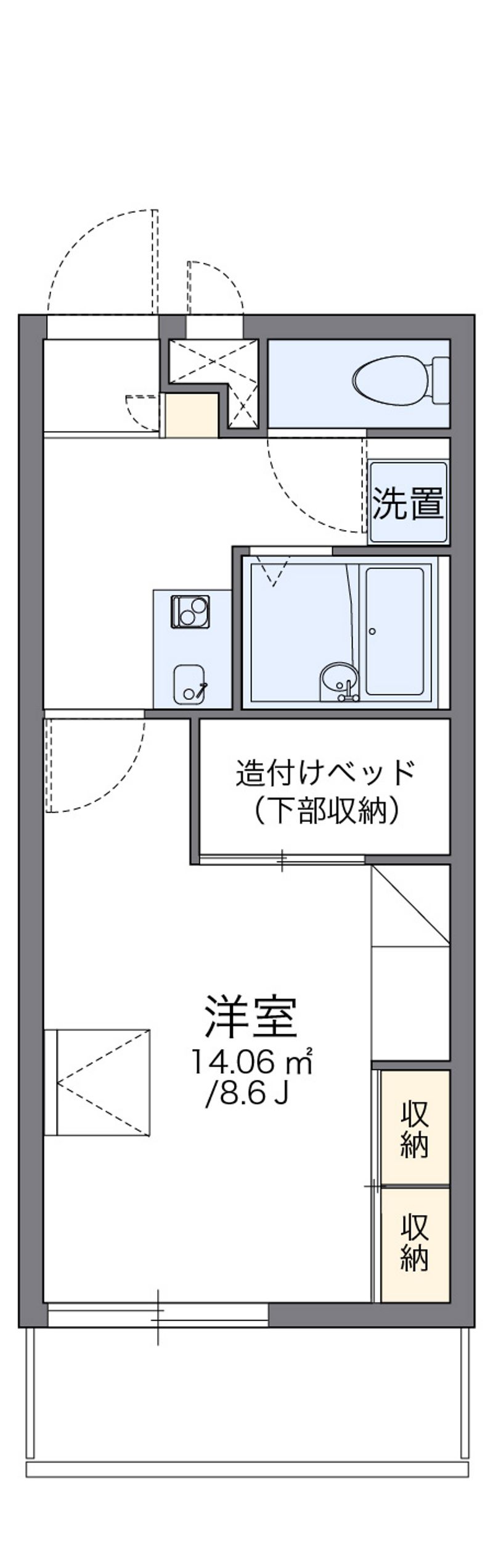 レオパレスアデッソⅢ 間取図