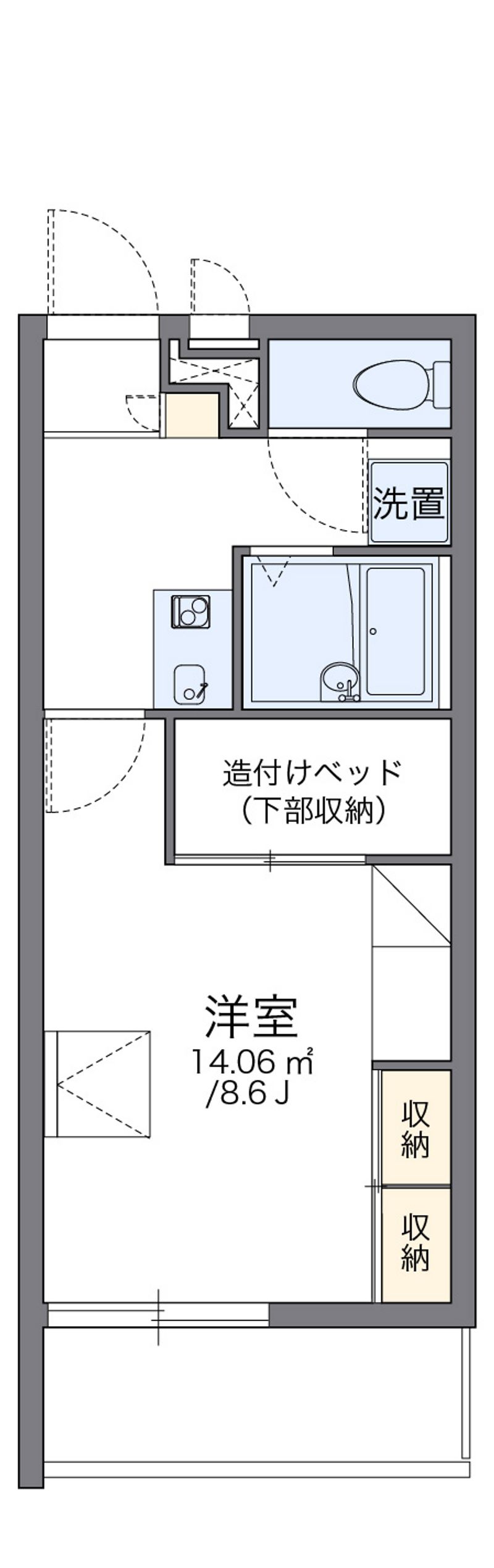 レオパレス広見 間取図
