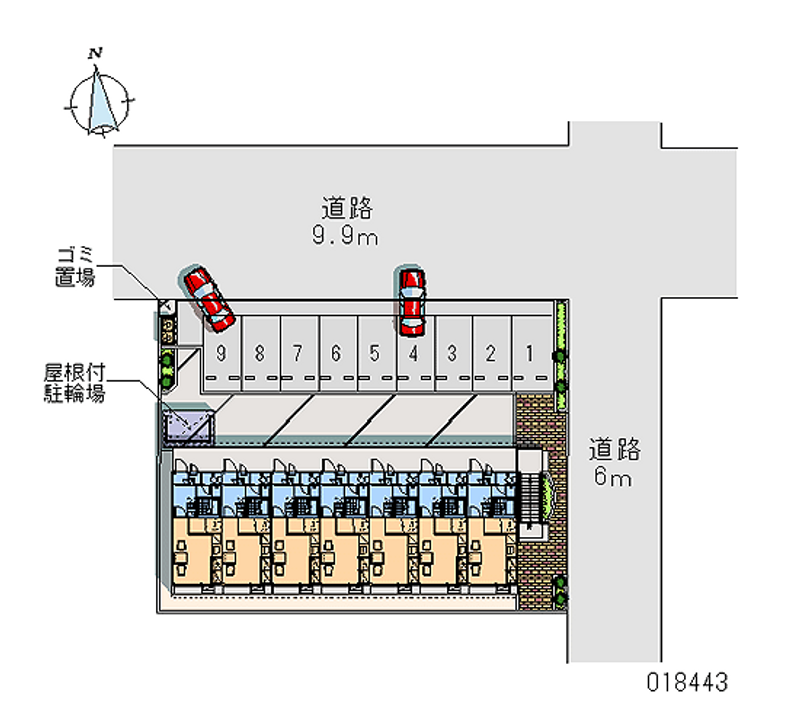 18443 Monthly parking lot