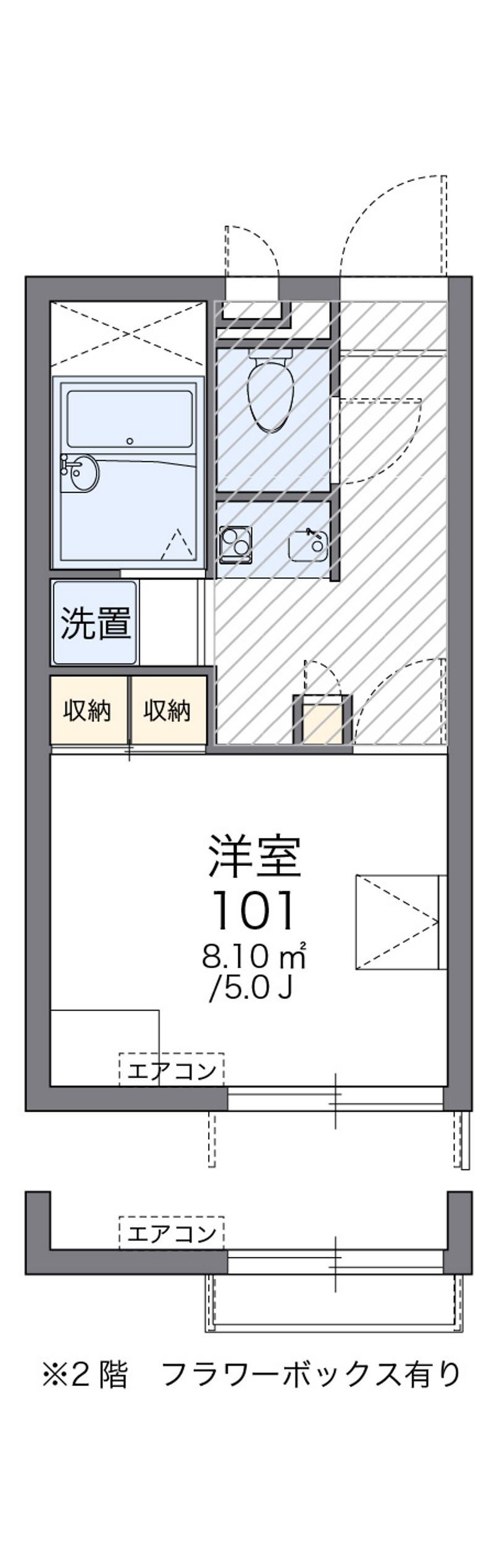 レオパレスセカンドプラザ 間取図