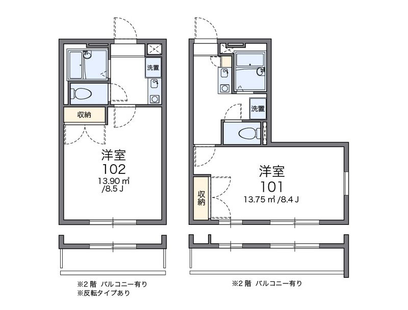 レオパレス三好 間取図