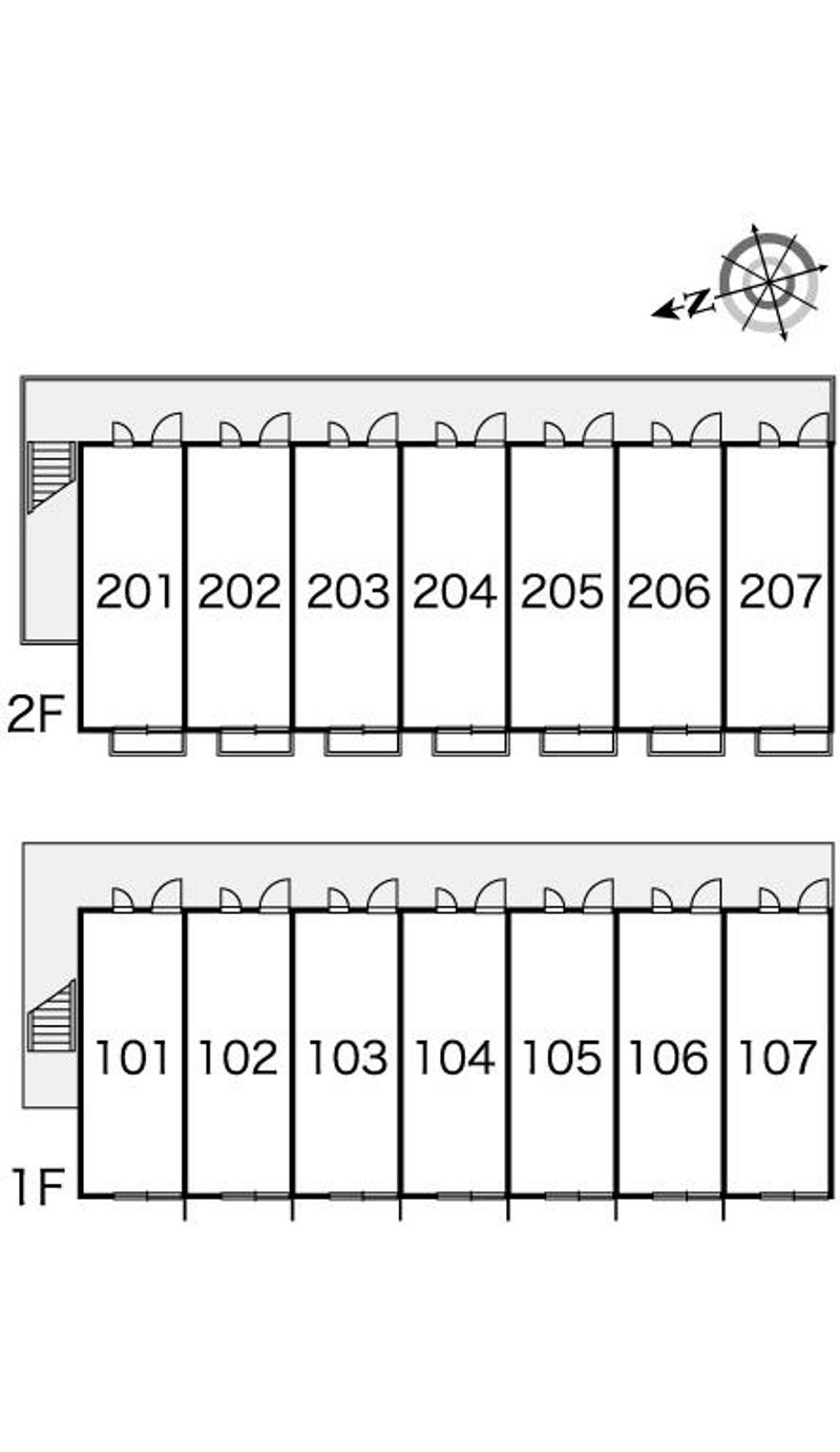 レオパレスエスポワール 間取配置図