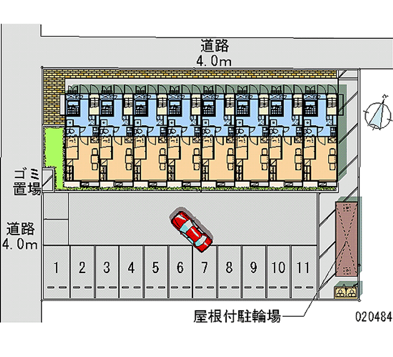 20484 bãi đậu xe hàng tháng