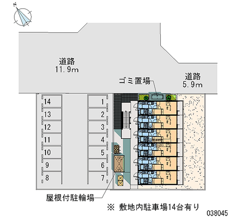 レオパレスメイプル小山 月極駐車場