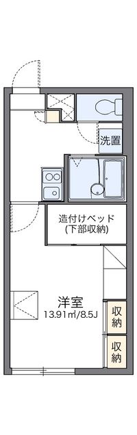 レオパレスステーション　ちとせ 間取り図