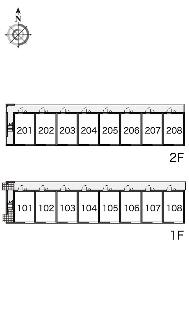 レオパレス小日向 間取り配置図
