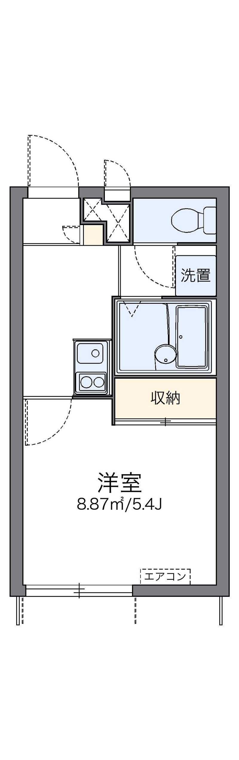 レオパレスウィンゴ 間取図