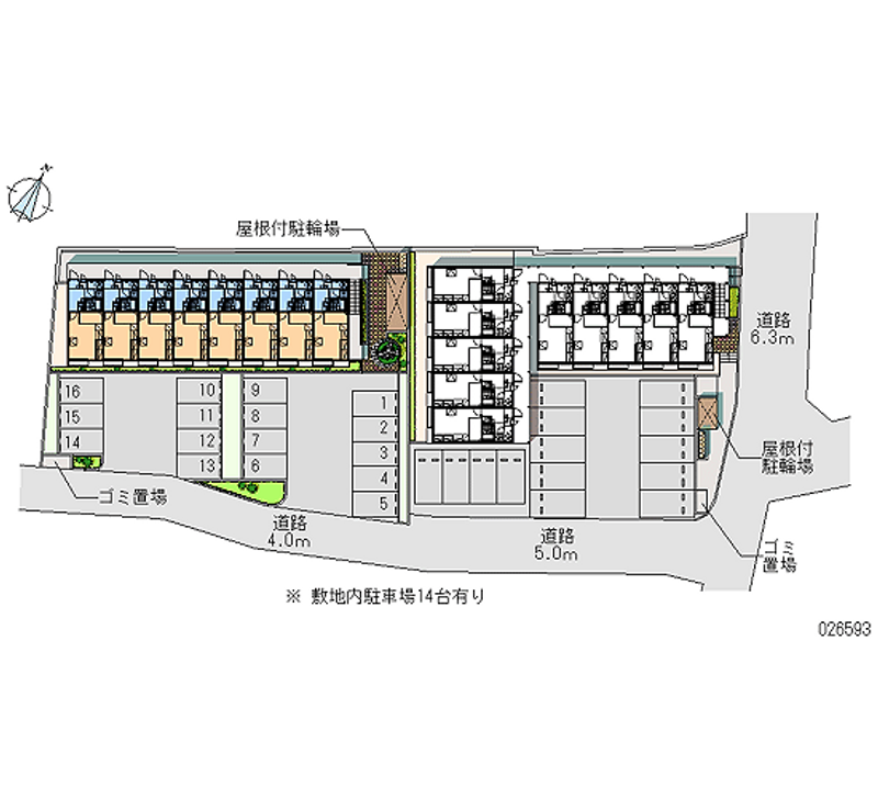 レオパレス長嶺東Ｎｏ　１　 月極駐車場