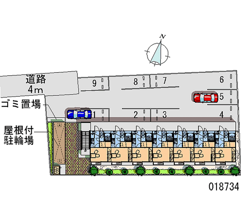 レオパレス下川入 月極駐車場