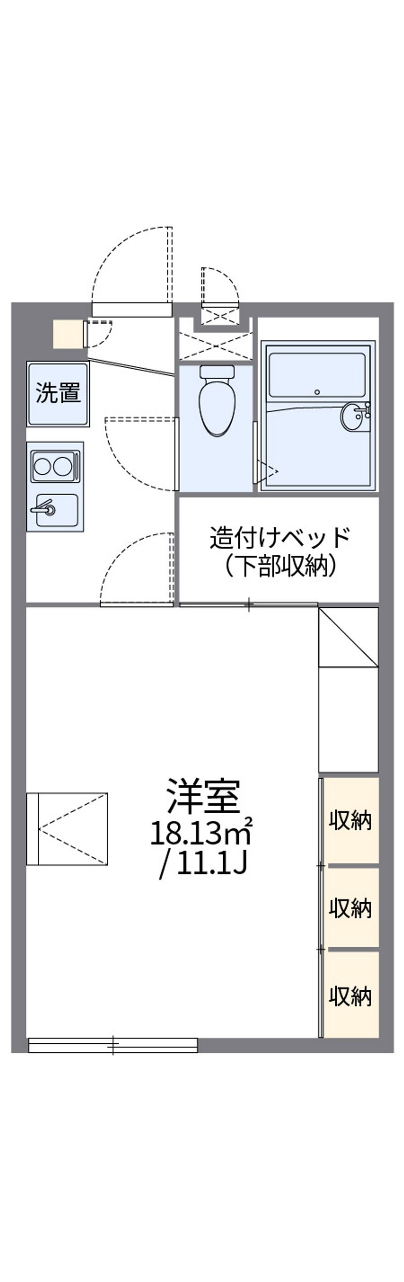 レオパレスグランアルブル 間取図