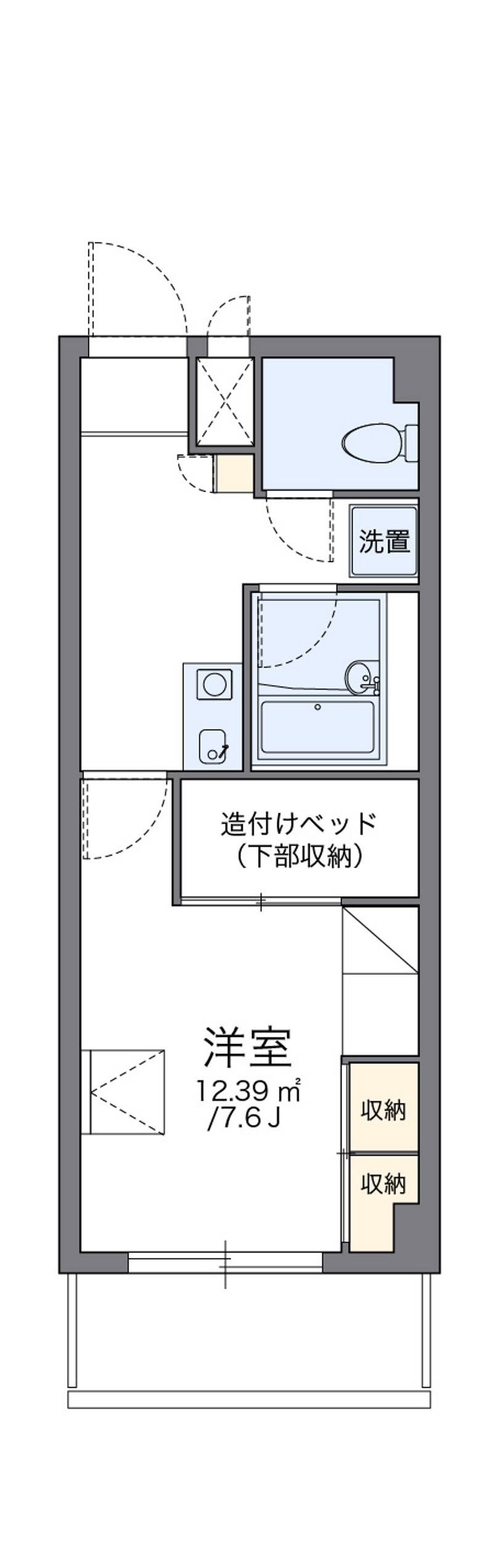 レオパレスＨａｎａｇｕｒｉ 間取図
