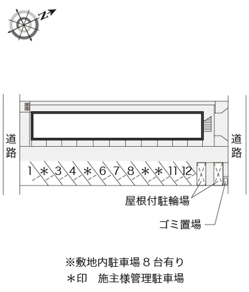 レオパレスヴェルタ 駐車場