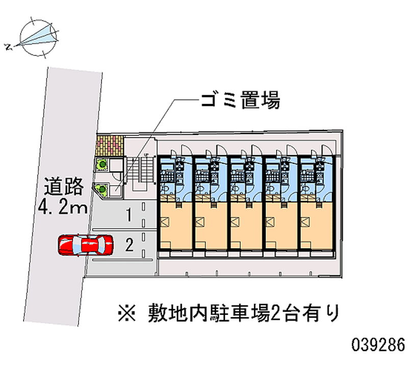 レオパレス五色山 区画図