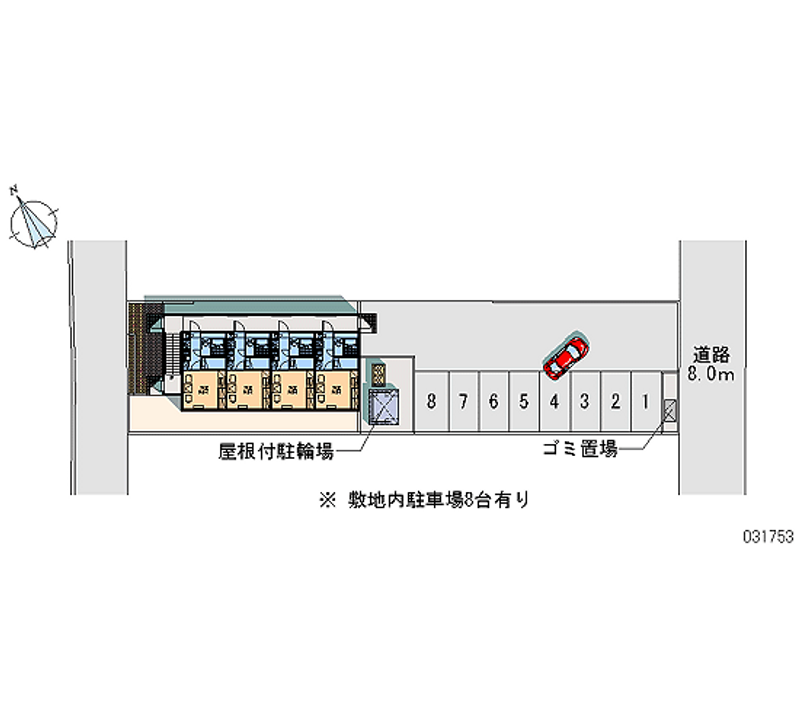 レオパレスロータス 月極駐車場