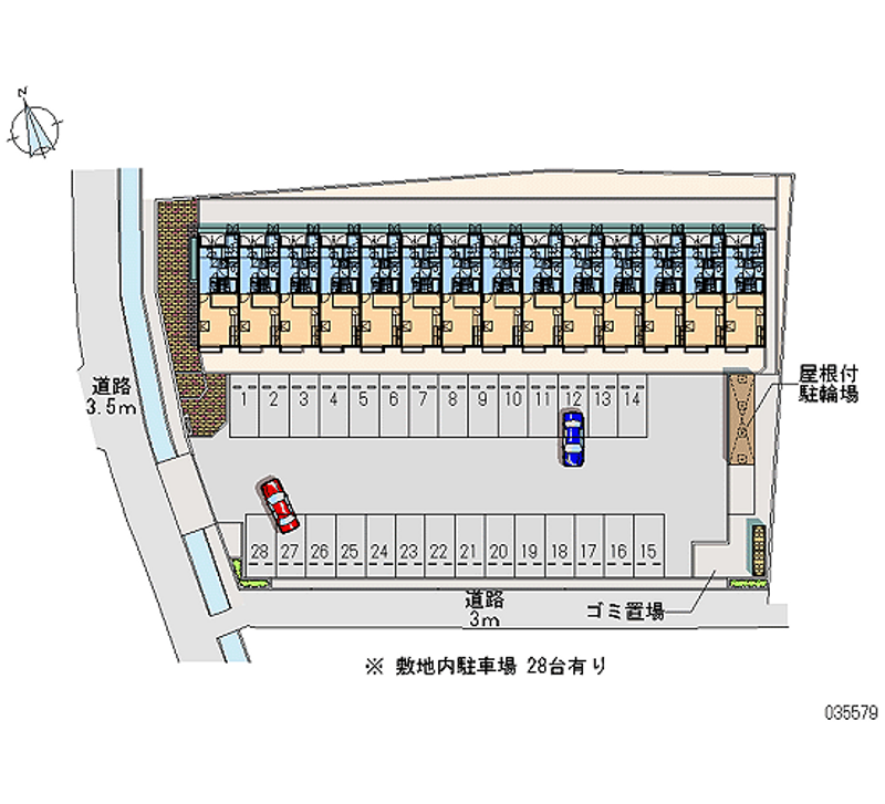 レオパレスボン　ビバン 月極駐車場