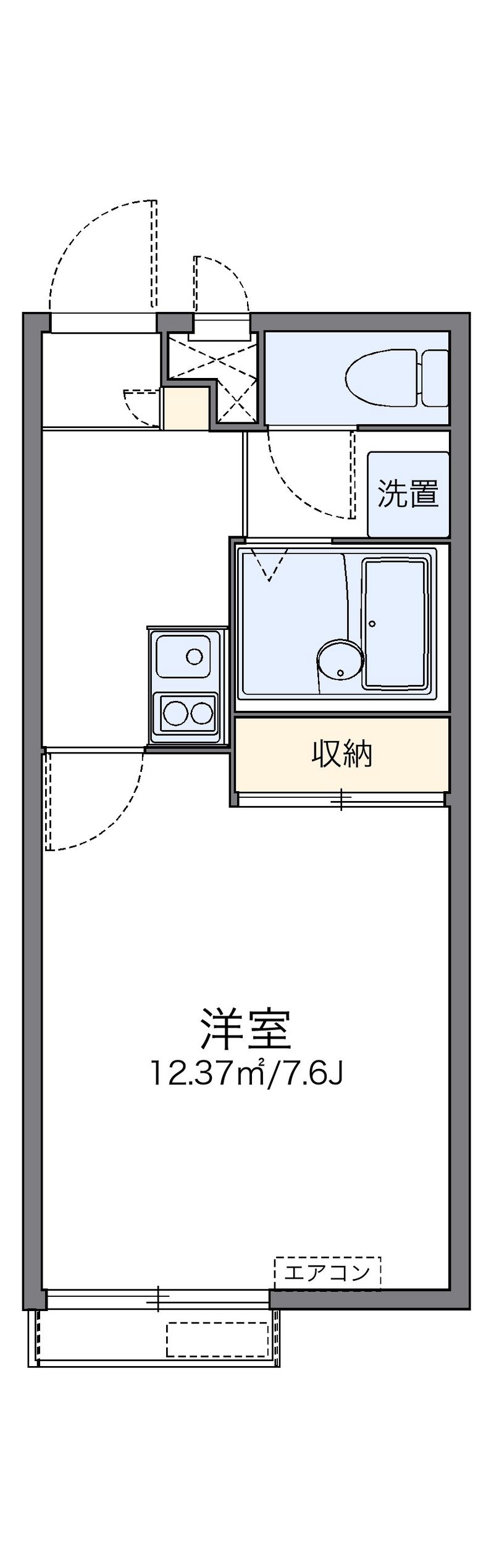 レオパレスアグリコルトゥーラ 間取図