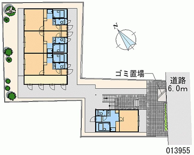 レオパレスＭＩＷＡ 区画図