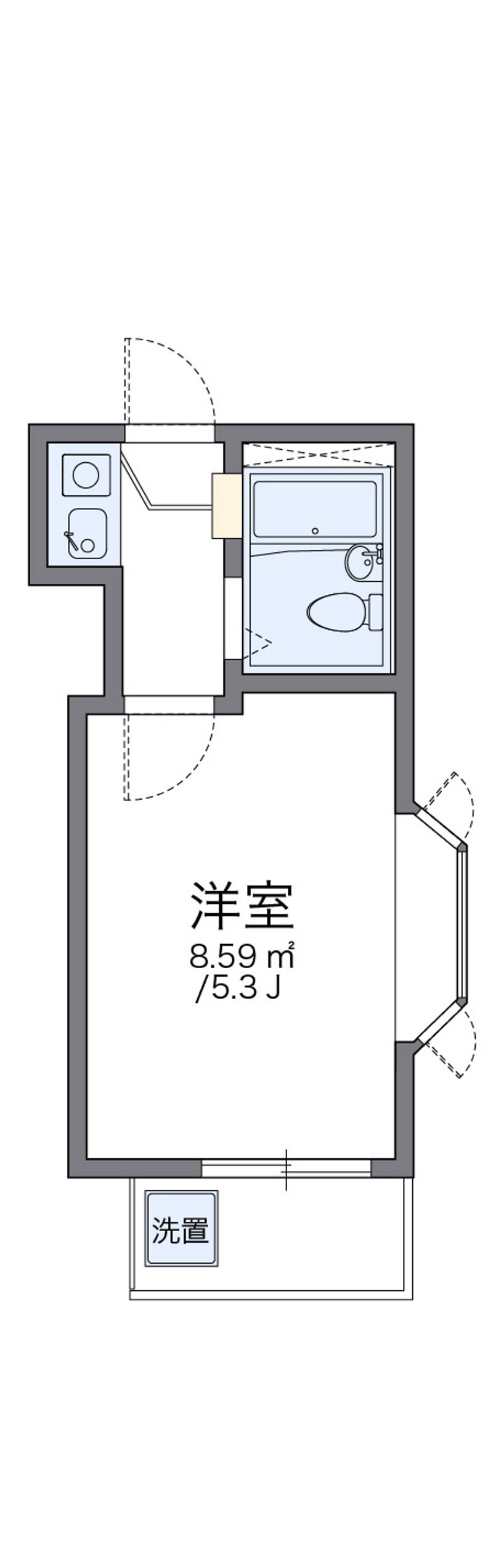 レオパレス代々木上原 間取図