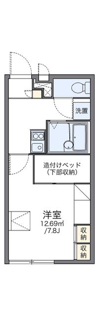 レオパレスカトレア 間取り図