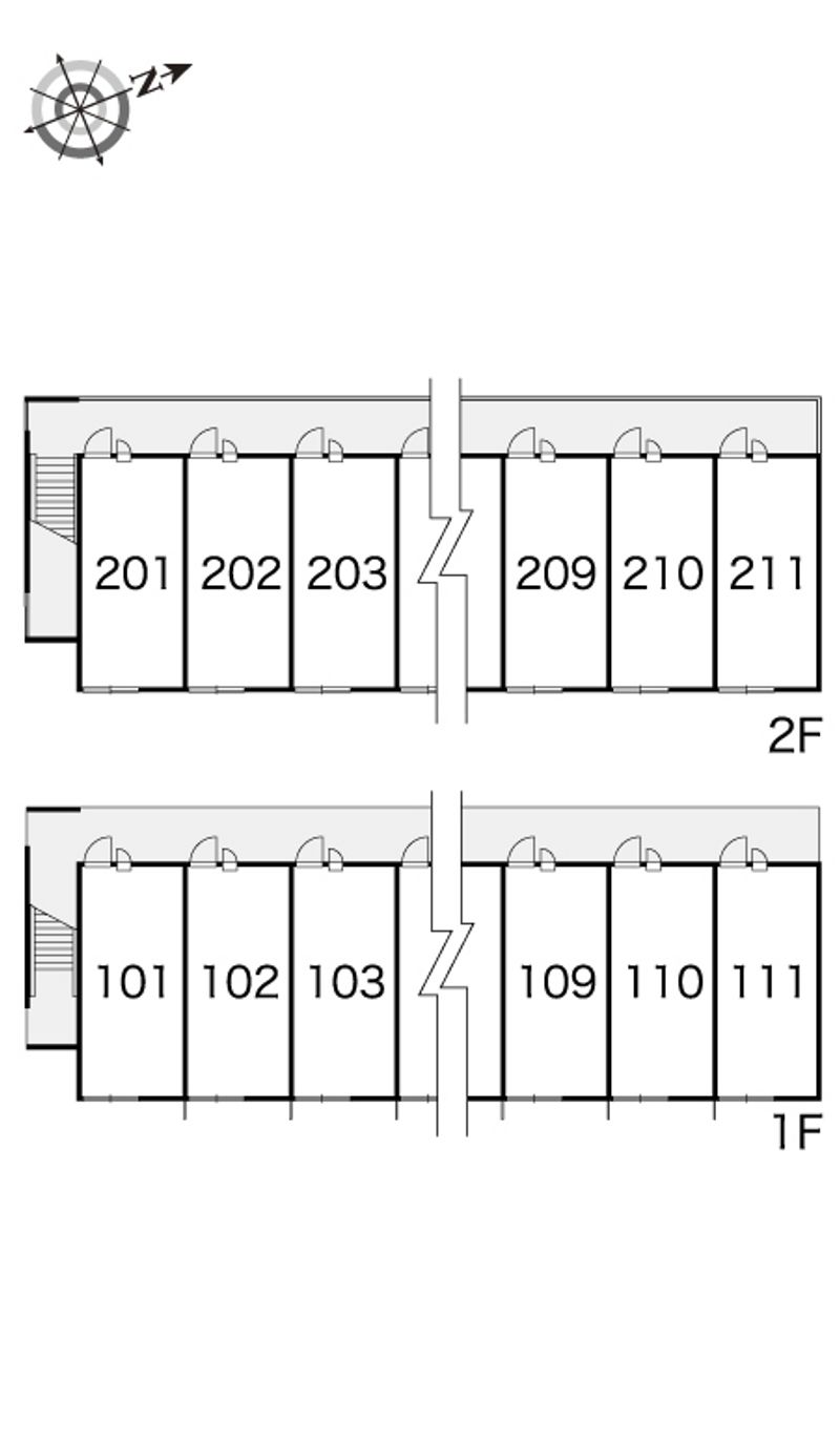 レオパレス社 間取配置図