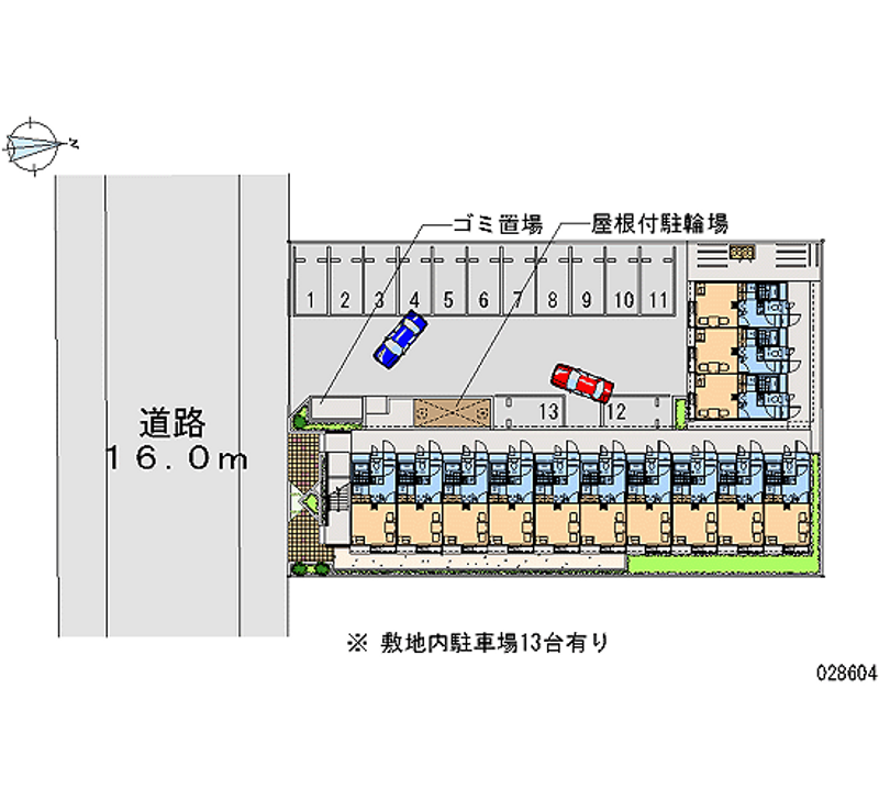 レオパレスコンプリートＮ 月極駐車場