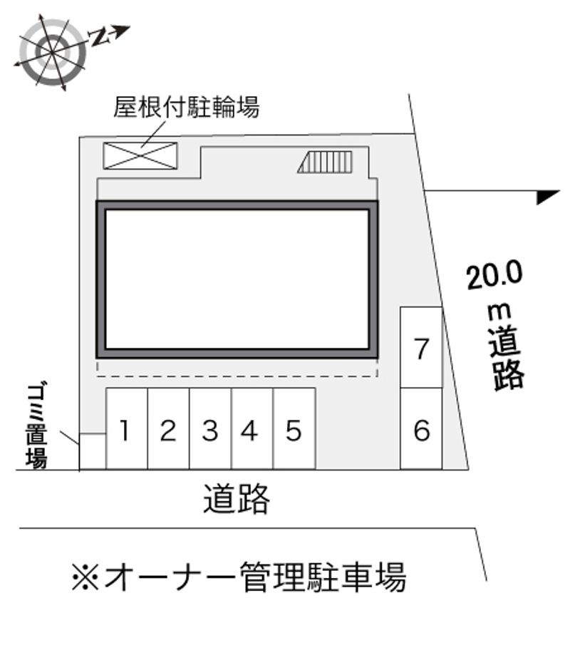 レオパレスビスト　ディモラ 配置図