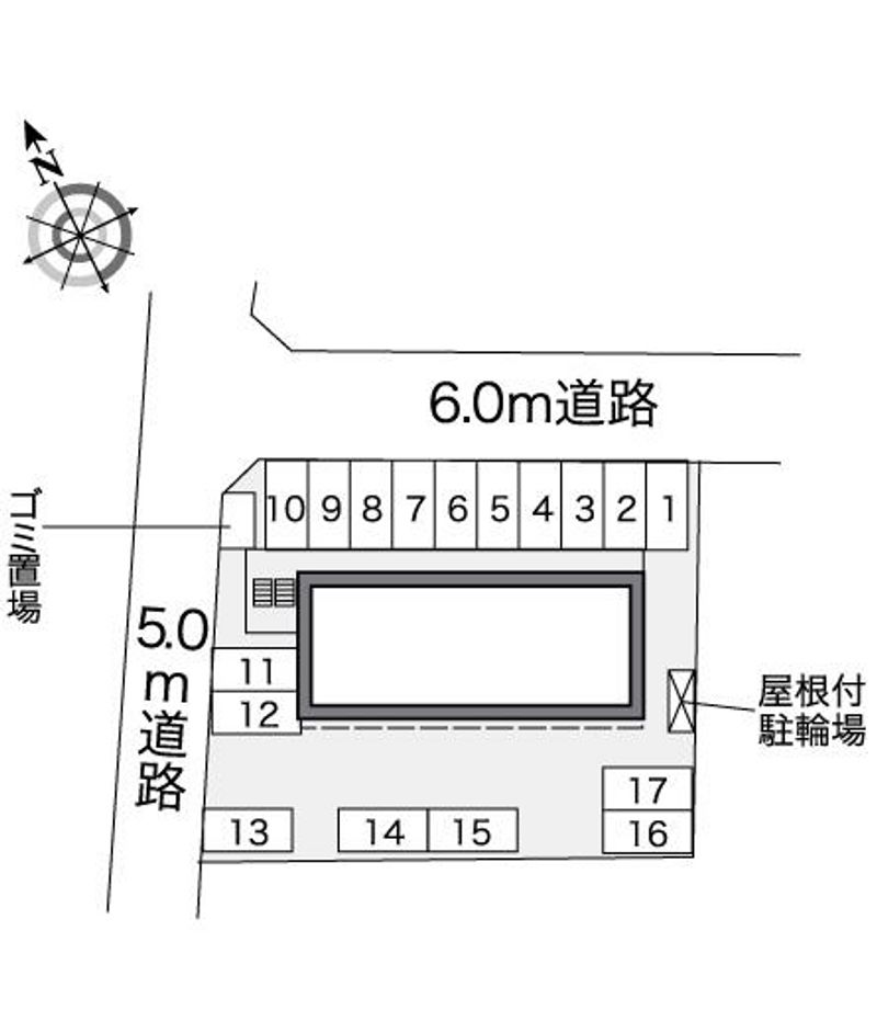 レオパレス坊ヶ峯 配置図