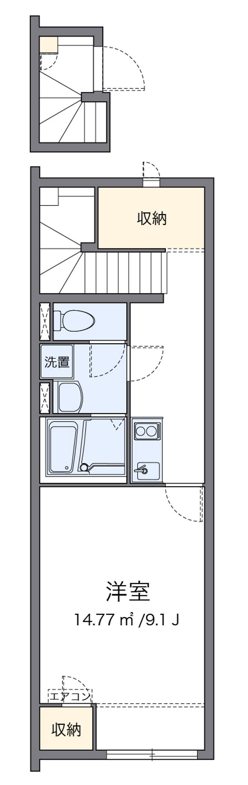 クレイノ日吉原Ⅲ 間取り