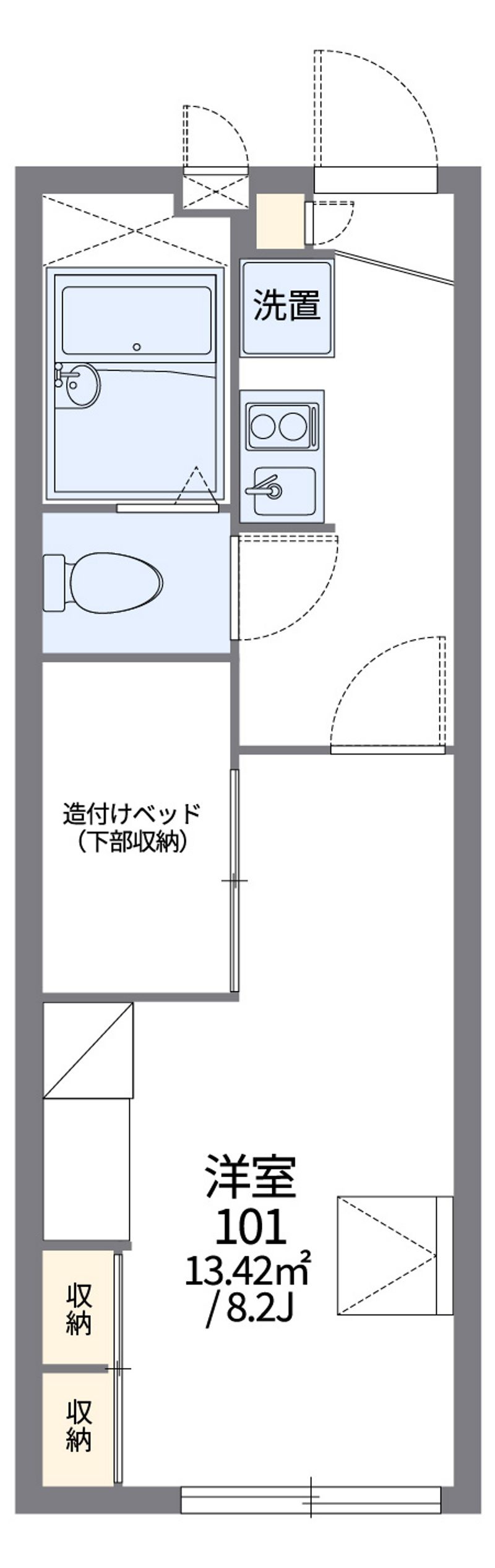 レオパレスしゃら 間取図