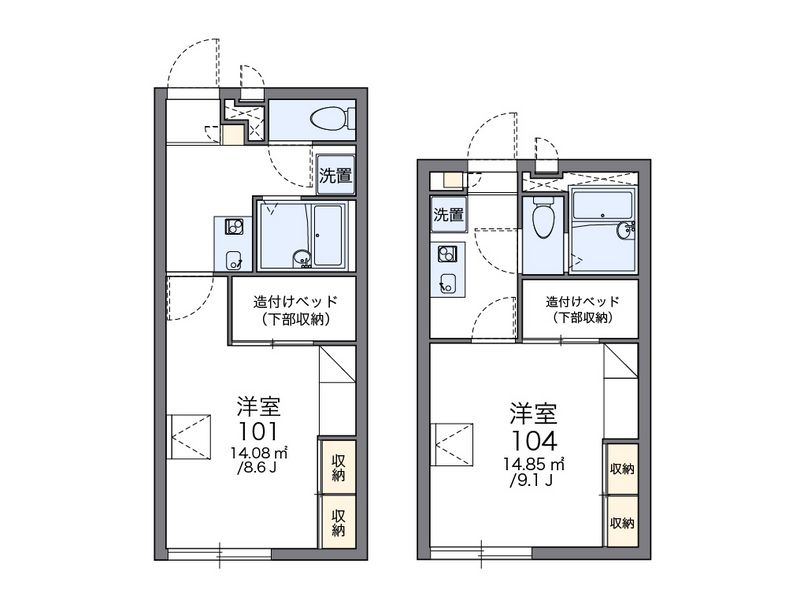 レオパレスＴＡＫＥＯ 間取図