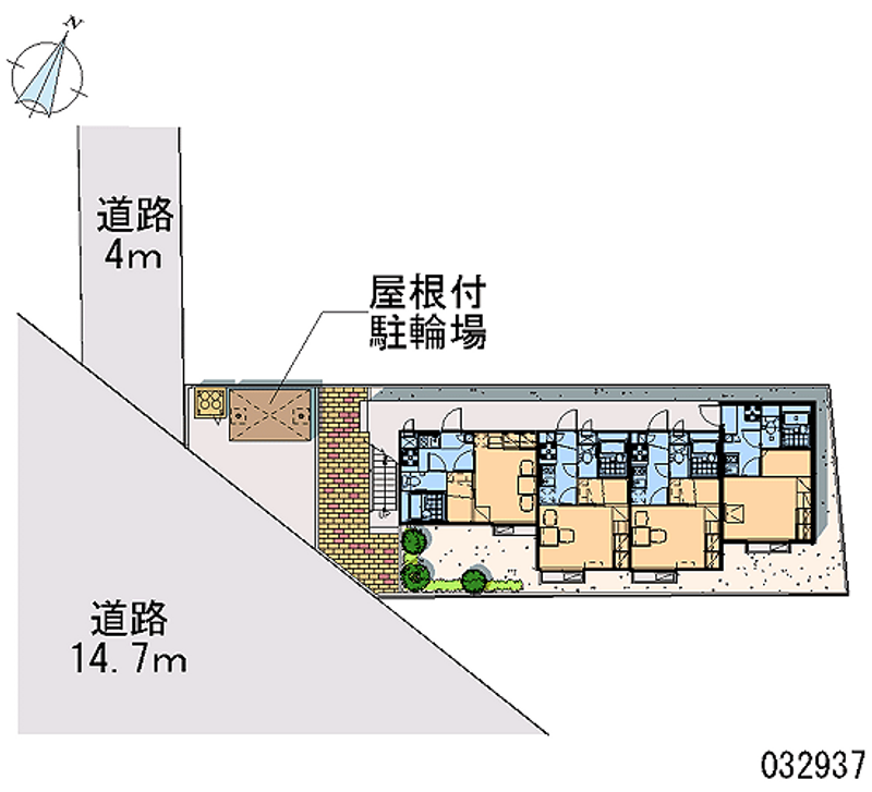 レオパレスＭＫコーポ 区画図